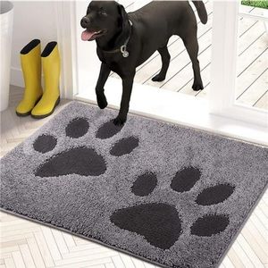 19.5" x 31.5", Non-Skid/Slip Machine Washable Entryway Rug, Dog Door Mat